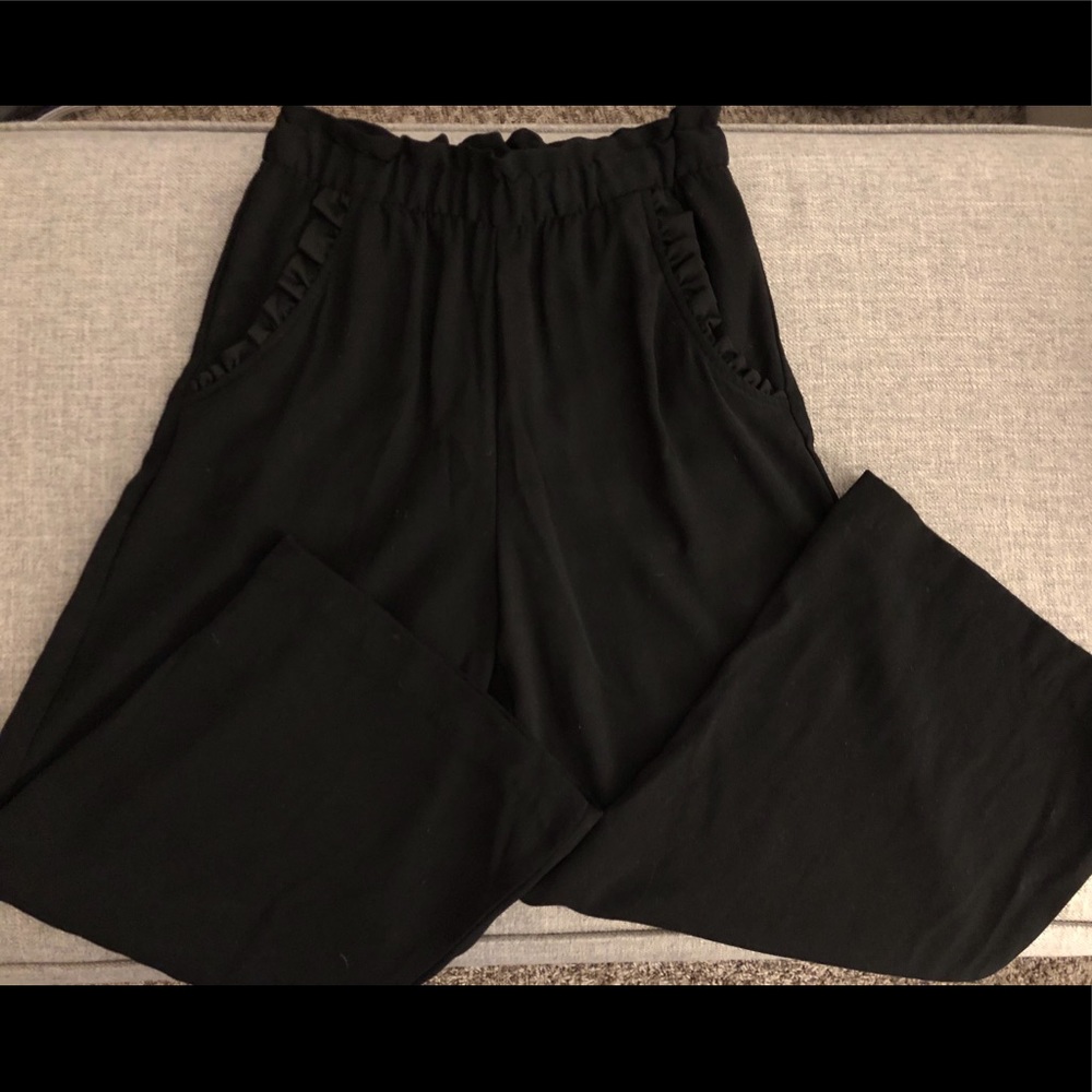 Crop wide legged pants